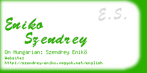 eniko szendrey business card